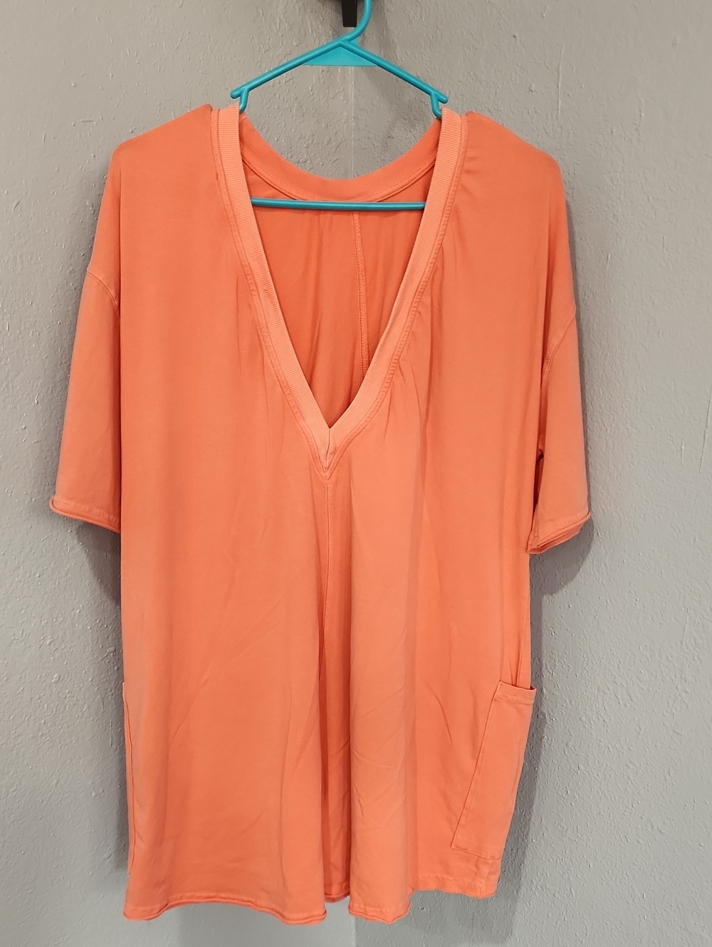 Free People Hot Shot Tee Romper Coverup with Pocket.